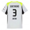 Muški Nogometni Dres Borussia Dortmund Waldemar Anton #3 Gostujuci 2025-26 Kratak Rukav Muški Nogometni Dres Borussia Dortmund Waldemar Anton #3 Gostujuci 2025-26 Kratak Rukav